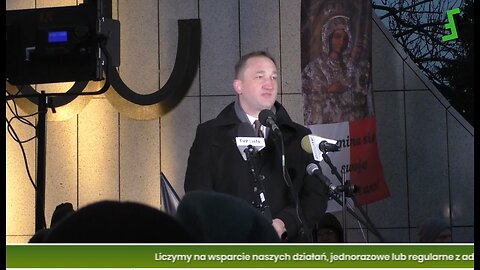 Pikieta "antyChanukowa" 30.12.2024 - Liderzy Korony pod Sejmem: Czech, Foryś, Fritz, Skalik i inni