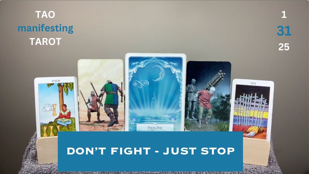 DON'T FIGHT - JUST STOP