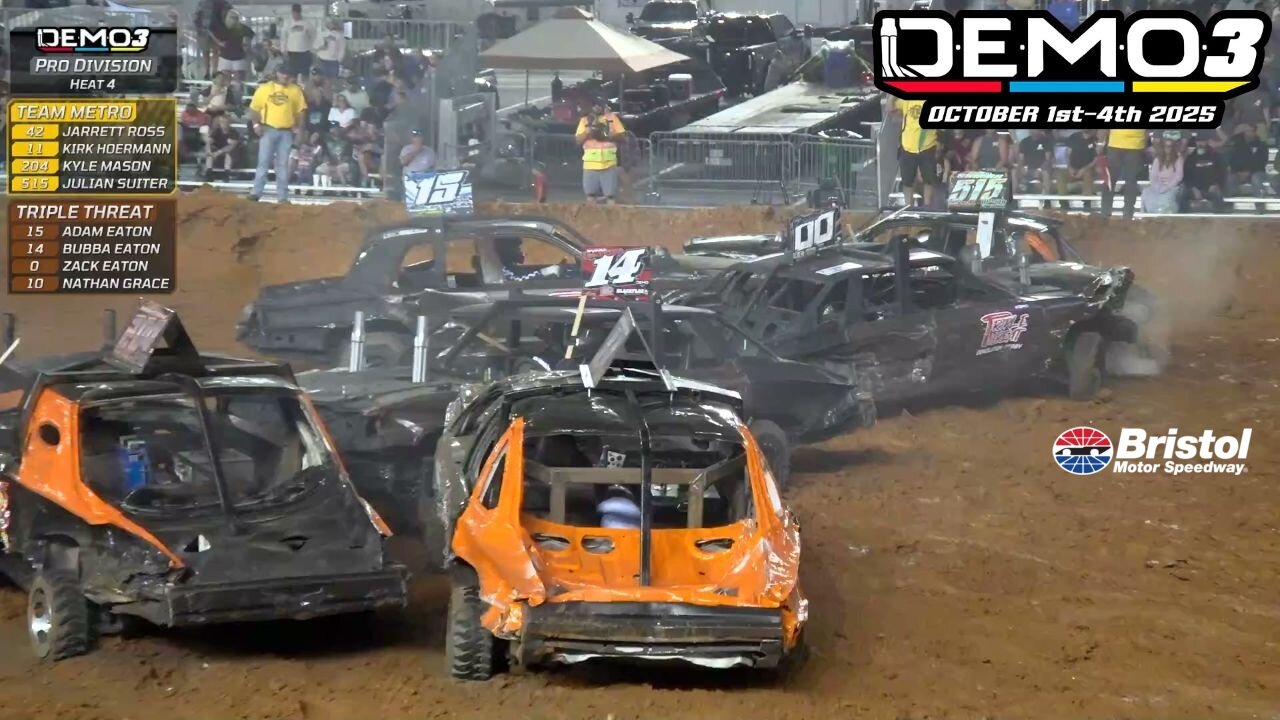 DEMO 3 Demolition Derby At Bristol Motor Speedway (10/1/2025)