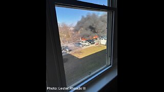 New video from the plane crash site in Manheim Township, Pennsylvania.