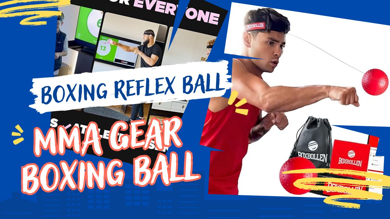 MMA Gear Boxing Ball - Boxing Reflex Ball with Adjustable Strap