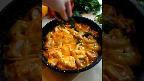 Creamy Cheese Tortellini #wintervibes #dinnerideas