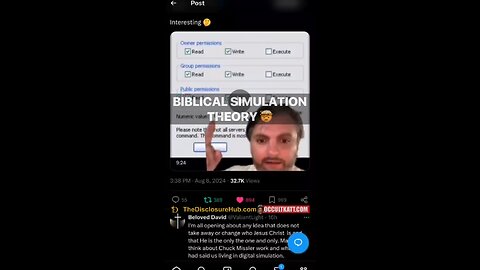 Biblical Simulation theory - The best way I’ve ever heard the mark of the beast explained