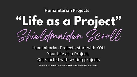 It starts with you! Your Life Is the First Humanitarian Project