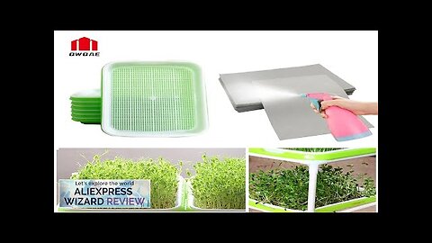 Germination Tray Plant Seeds Pot Garden Double Layer Arc Soilless Hydroponics Growing Review