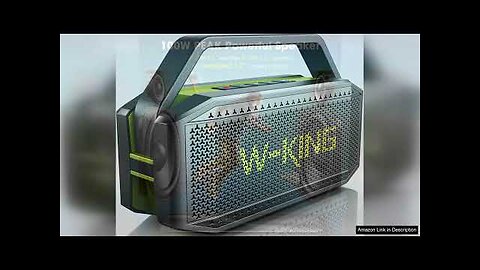 W-KING Portable Loud Bluetooth Speakers with Subwoofer (100W Peak) 60W Outdoor Speaker Review