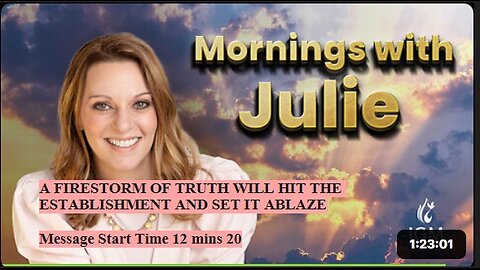 Julie Green subs A FIRESTORM OF TRUTH WILL HIT THE ESTABLISHMENT AND SET IT ABLAZE