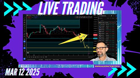 $BITCOIN CPI Hot or Cold?? Live Trading 3/12/2025 $Crypto, $Forex, $Stocks, $Gold $Silver