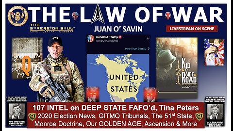 Juan O’Savin Reveals: Venezuela, Tina Peters, [DS] Election Ops, 51st State, Silver & the Law-of-War
