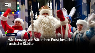 Märchenzug von Väterchen Frost besucht russische Städte