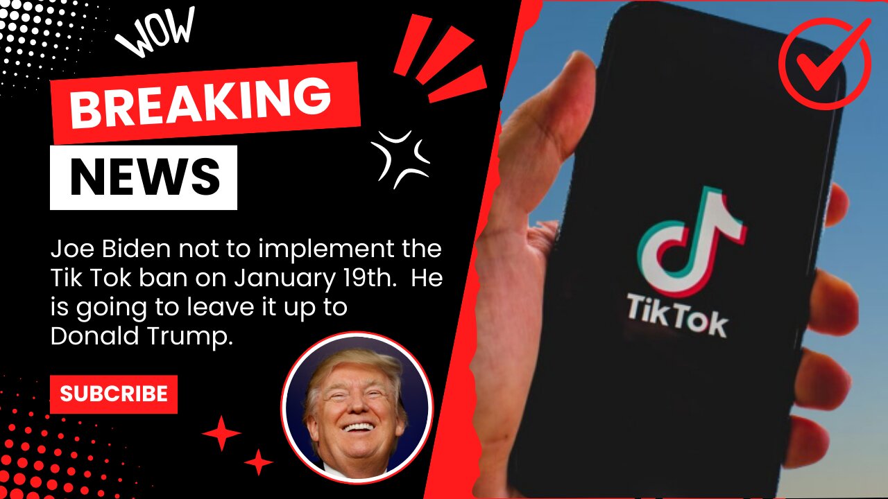 Biden Will Leave TikTok Ban to Trump Administration