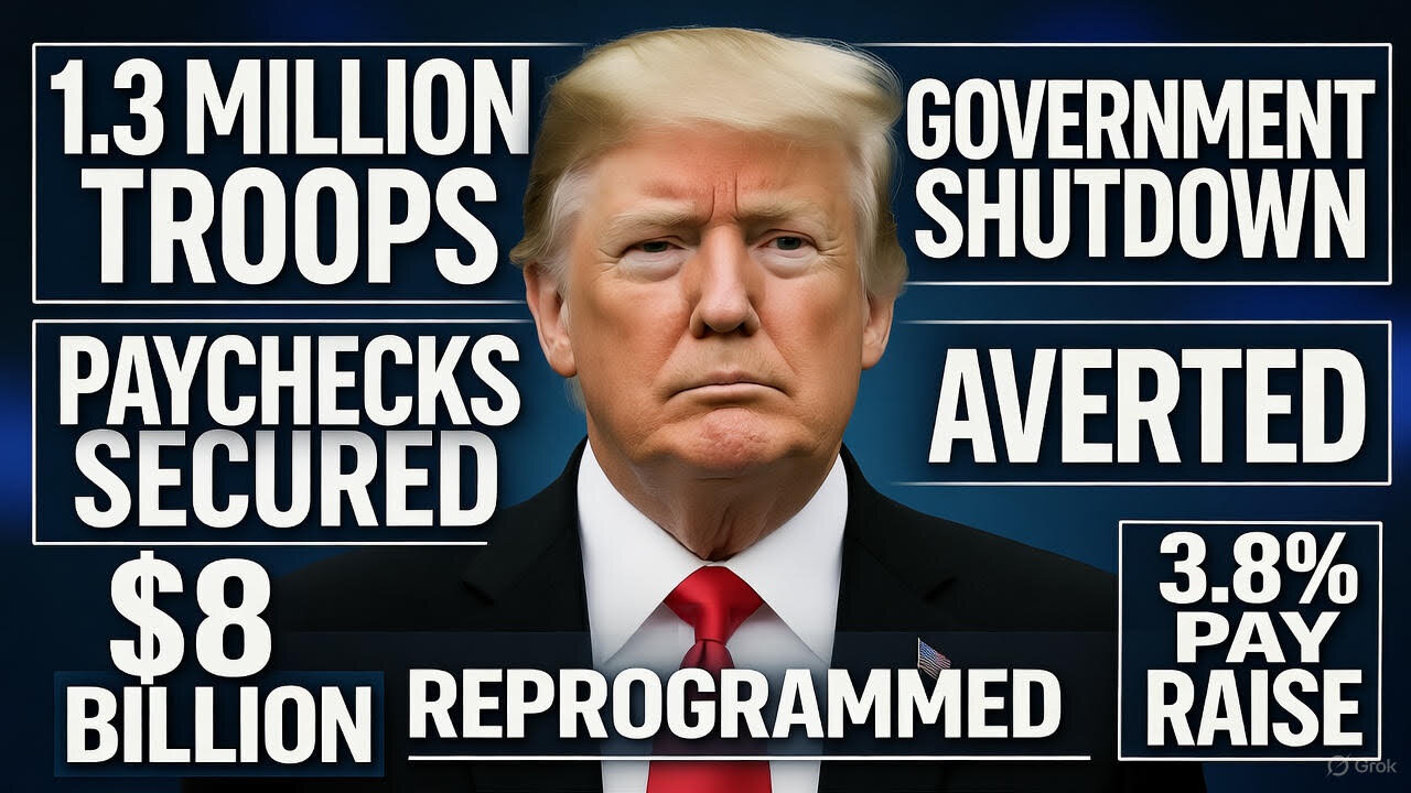 Breaking: Trump's Gets Troops Paid Despite The Democrat Shutdown