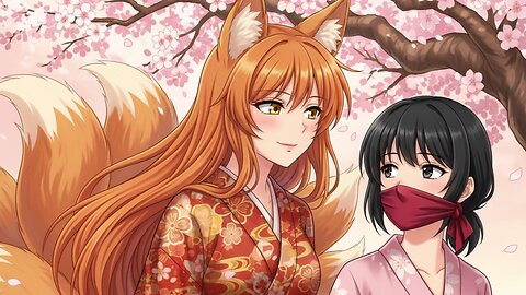 Monster Girl Encyclopedia: Silencing Techniques of Kitsune [handgag] [tail gag] [tied up] [gagged]