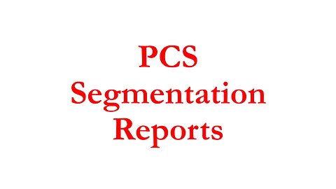 BI4ALL010 - Segmentation Analysis Reports Demo