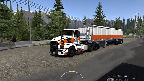 ATS, Uphill 7% grade, Mack Anthem, 41 t, automated manual transmission