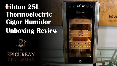 LIHTUN 25L Electric Humidor Unboxing Review | Smart Cigar Storage for 150 Cigars