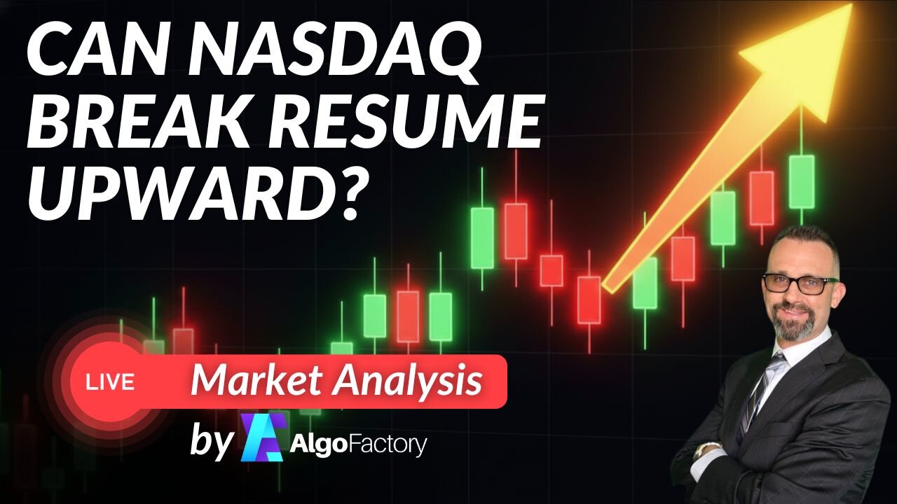 Can $NASDAQ Break Its Downtrend? Live Trading 7/15/2026