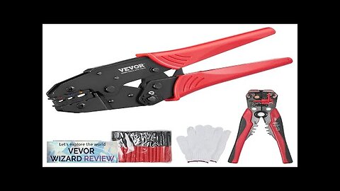 VEVOR Ratcheting Crimping Tool Set For Insulated Electrical Connectors AWG22-10 with Wire Review