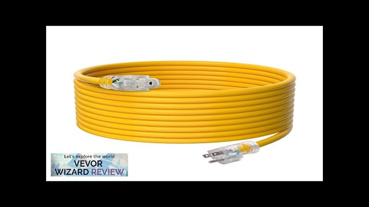 VEVOR 15-Amp Generator Extension Cord 25 Feet 125V 1875W Heavy Duty Generator Review