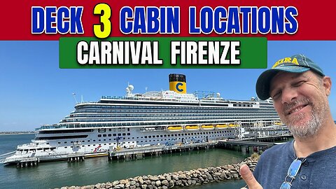 Carnival Firenze Cabin Deck 3 | Tall Man's Cruise Adventures