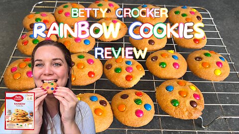 Making Betty Crocker Rainbow Cookies 🌈 | Easy & Delicious Cookie Mix Review
