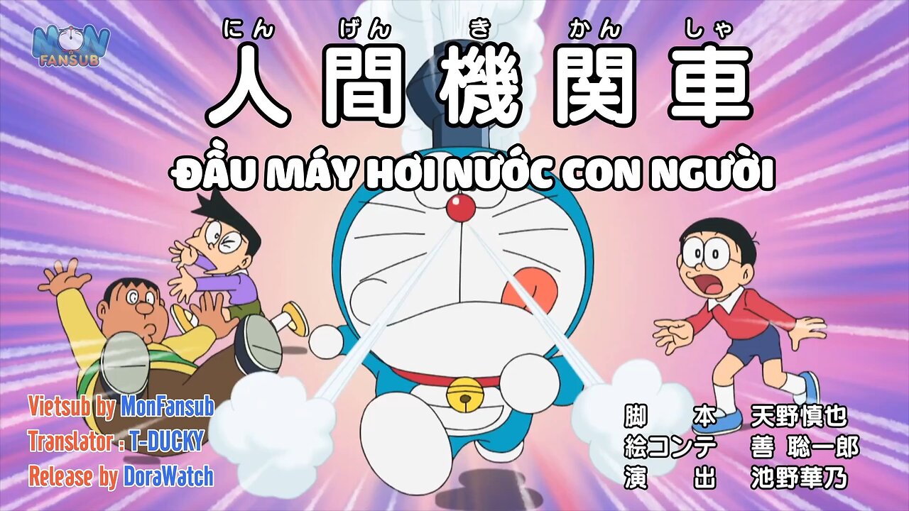 Doraemon Tập 811 - Phần 1 | Đầu máy hơi nước con người