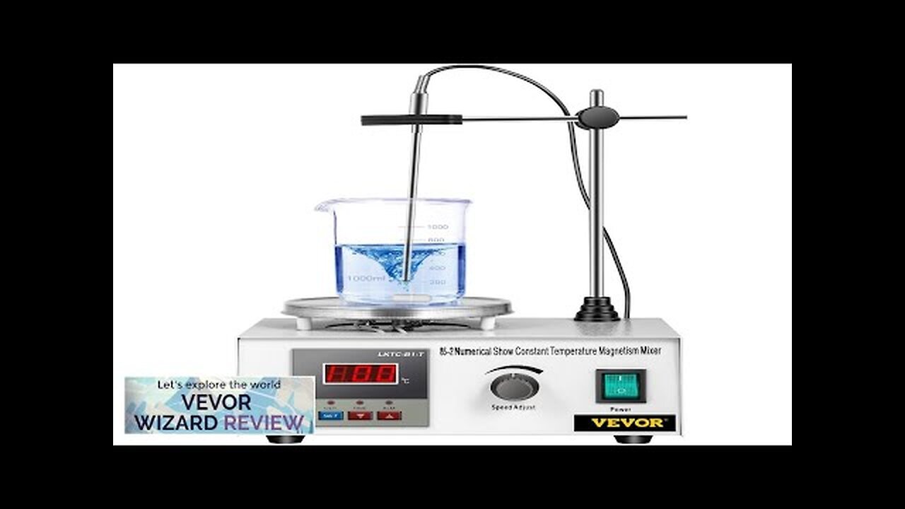 Magnetic Stirrer with Heating Plate 85-2 Hotplate mixer 110V Digital Display Review