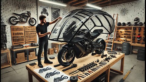 Man Creates Rainproof Motorcycle from Scratch!