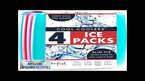 Cool Coolers by Fit & Fresh 4 Pack Slim Ice Packs Quick Review