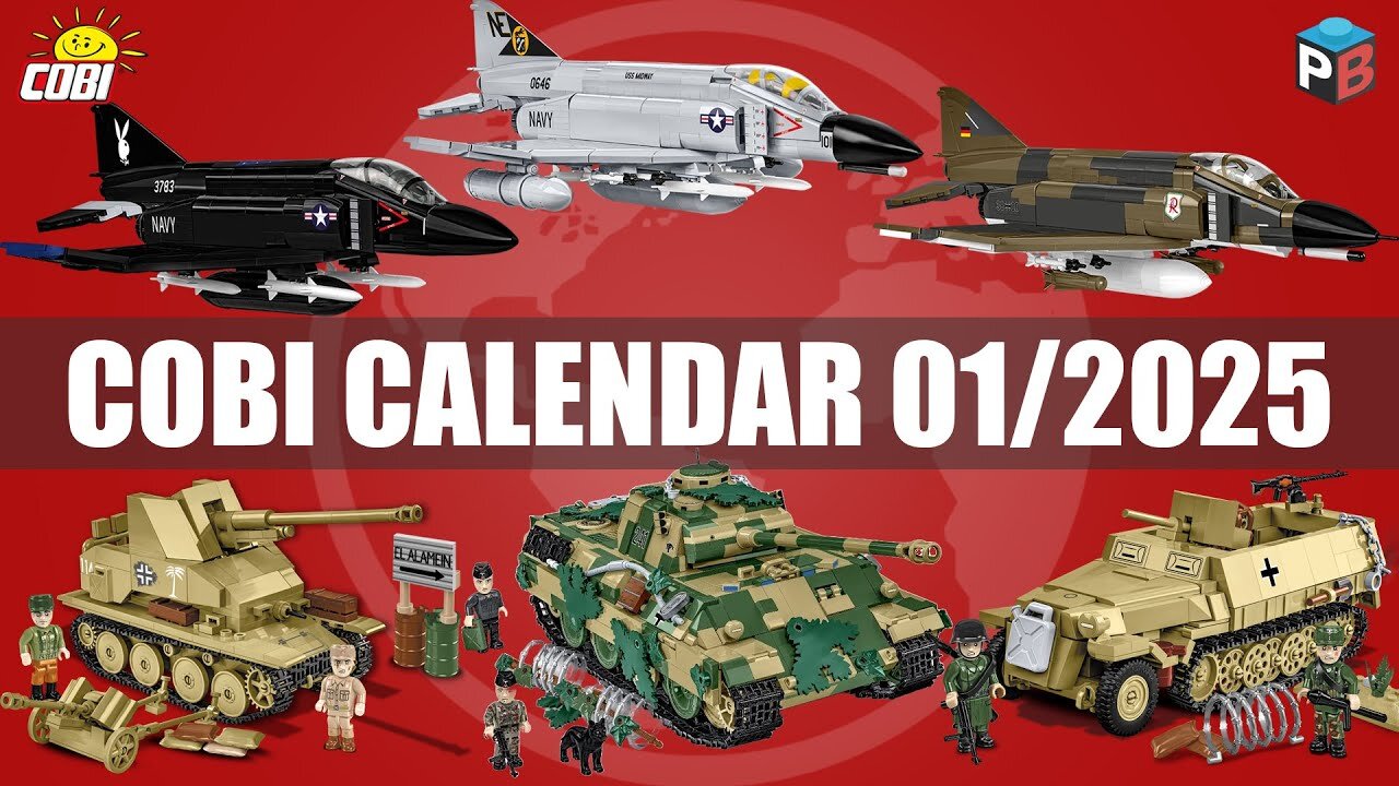 📅 January premieres from COBI - 1/2025 - Tanks, planes, cars #cobi #bricks