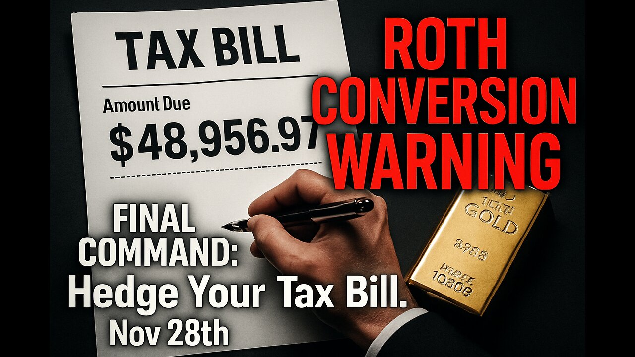 ROTH CONVERSION WARNING: FINAL COMMAND to Hedge Your Tax Bill. Nov 28th.