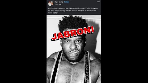 AEW Fans Turning on Powerhouse Hobbs Is DISGUSTING #shorts