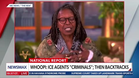 Whoopi Goldberg calls ICE "violent criminals" then pretends she didn't say it a few minutes later.