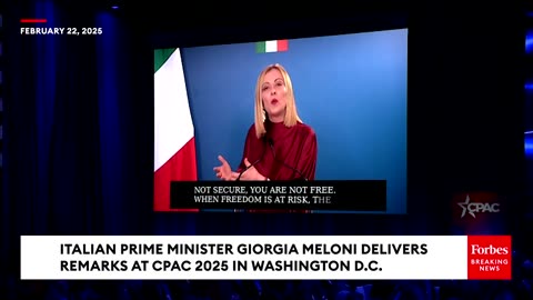 🔥 Italian PM Meloni Celebrates JD Vance’s FIRE Speech to Europe at CPAC—Backs Trump’s Vision! 🔥