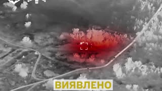 Ukrainian Heavy Strike Drones Obliterate Russian Firing Position