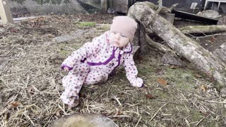 Baby Kayla Is Back With the Bunnies! 🐰 Adorable Baby Animal Moment