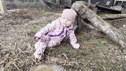 Baby Kayla Is Back With the Bunnies! 🐰 Adorable Baby Animal Moment