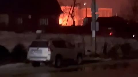 🔥💥 Ukrainian UAVs attacked Yartsevo oil depot in Smolensk region at night!