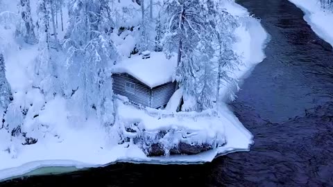 Natural beauty of snow