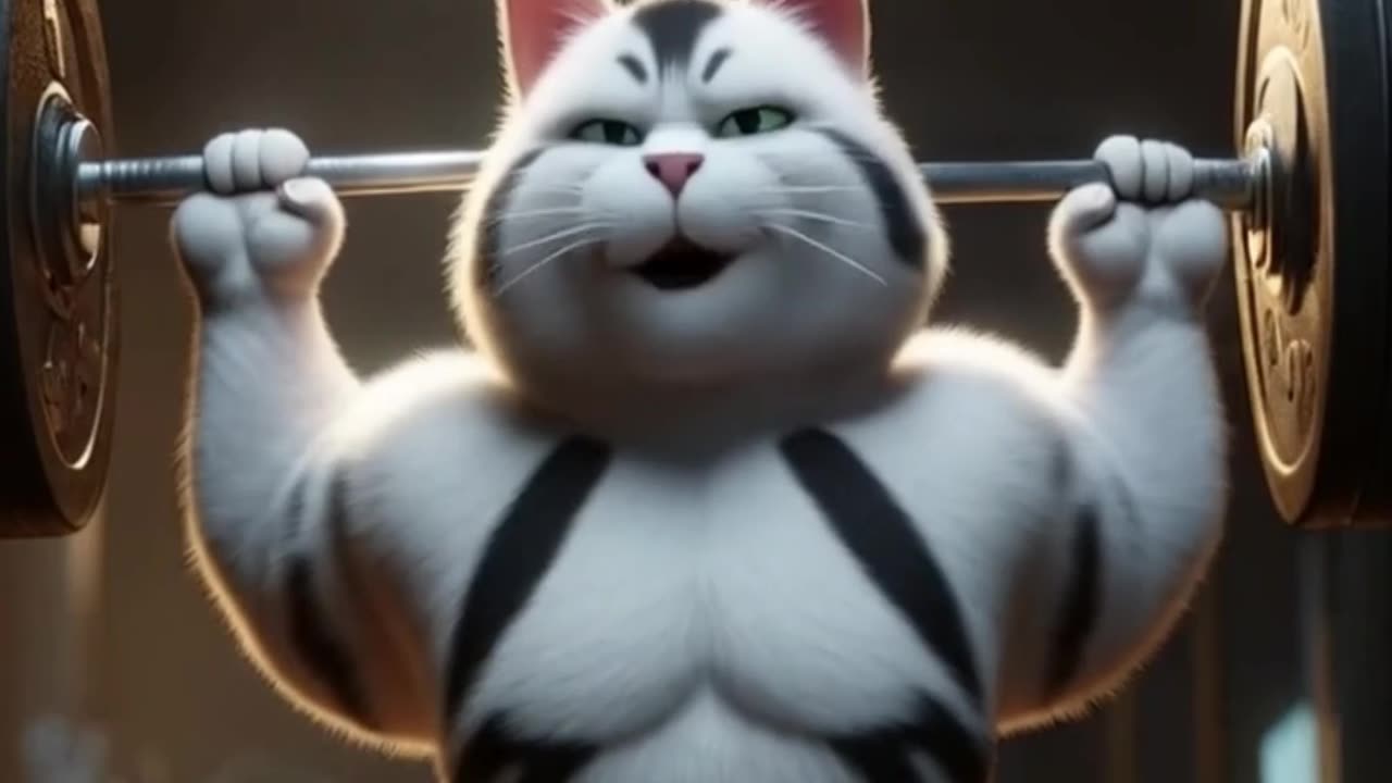 The Cutest Little Ginger Kitten You'll Ever See! The Gym Challenge