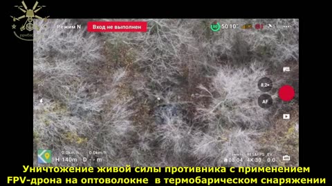 Thermobaric FPV in the east of Zaporozhye region