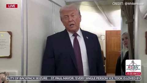 WATCH: President Trump Speaks to Press on His Way Back to the U.S. - 01/23/26