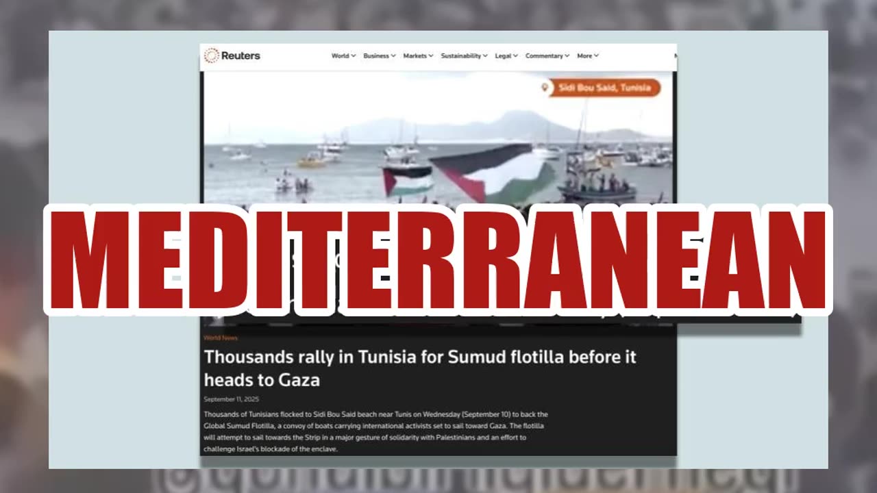 Fact Check: Video Does NOT Show Arrival Of Samud Flotilla In Gaza -- Crowd Gathered On Tunisia Beach