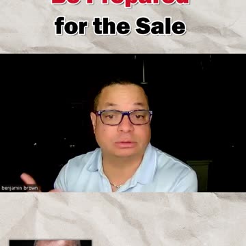 Be Prepared for the Sale