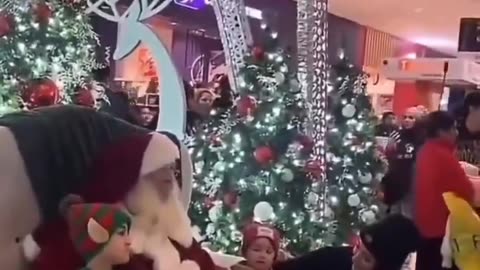 Islamists crash a children's Father Christmas event in London. Shame on them.