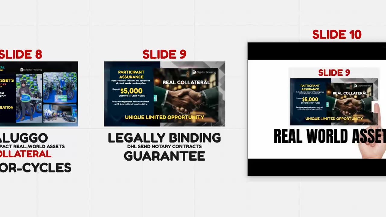 DIGITAL HOLDING - TOKENIZING REAL-WORLD-ASSETS - FRANCHISE MOTOR-CYCLES NOW - TOP TEAM ROB BUSER