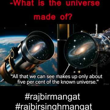 unsolved mysteries in science-What is the universe made of ?