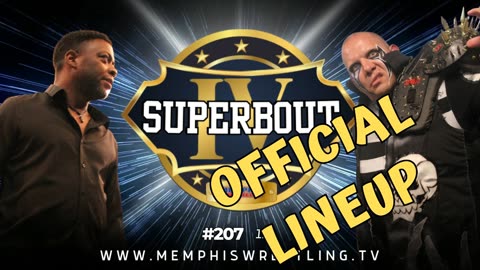 OFFICIAL LINEUP MEMPHIS WRESLTING #207! DK’s final match!!