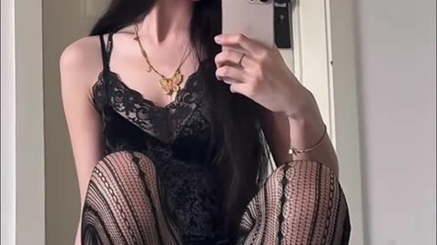 Alluring Black Fishnet Sensual Outfit Transition - Daily Beauty EP 536