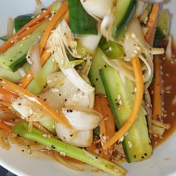 Super Easy Cucumber Salad Recipe #food #recipe #salad #cucumber